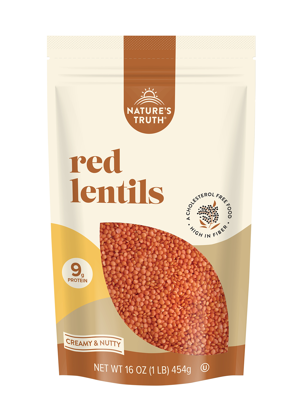 natures truth red lentils high fiber