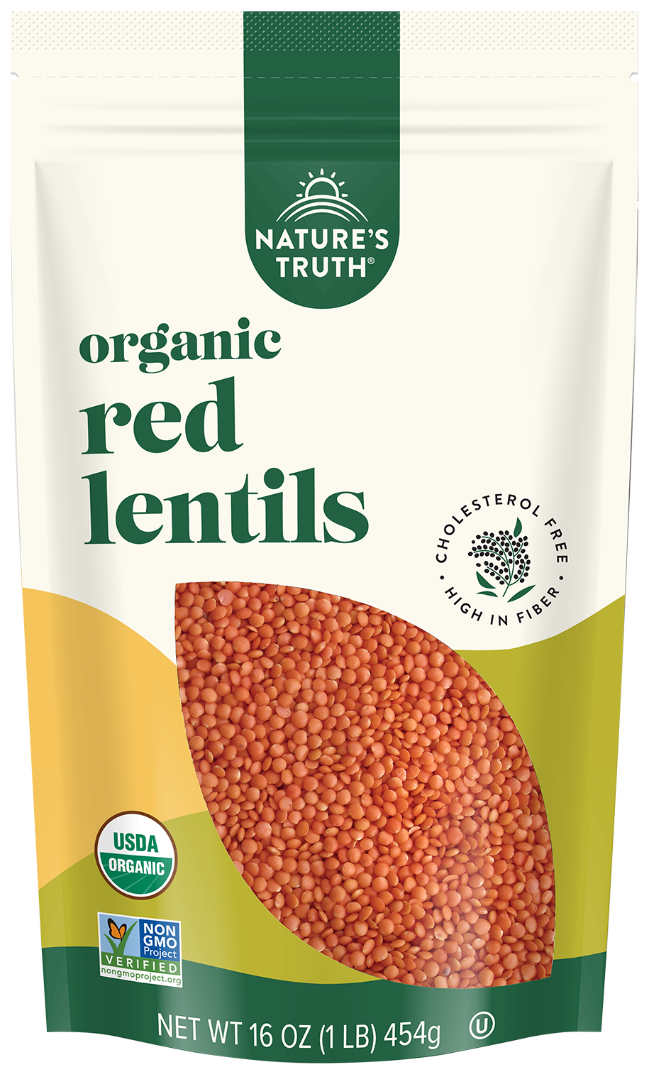 natures truth organic red lentils